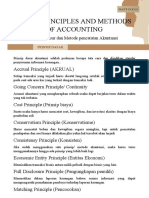 Basic Principles and Methods of Accounting