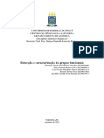 Relatório 6 - Detecção e Caracterização Dos Grupos Funcionais (Grupo B) - Química Orgânica 1