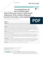 Cross Sectional Study On Wheezing Dis and Factors Associated