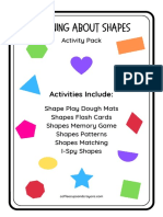 Learning Shapes Printable Pack