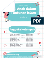 Gizi Anak Dalam Tuntunan Islam - Kelompok 3 - Agama - Gizi 3A