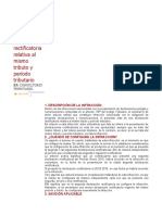 Infracciones Por Presentar Más de Una Declaración Rectificatoria Relativa Al Mismo Tributo y Período Tributario