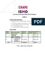 ISMO ExamPattern 5 PDF