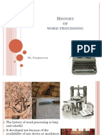 02 History of Word Processing