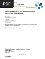 Scientometric Study On Distributed Ledger Technology (Blockchain)