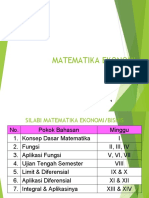 Silabi Matematika Ekonomi