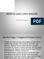 5.bentuk Lagu Satu Bagian (Unitary Form) Sederhana Yang Simetris