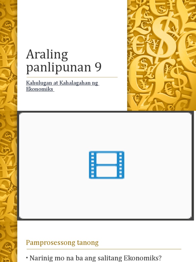 Araling Panlipunan 9 Kahulugan Ng Ekonomiks Pdf