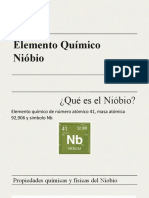 Nb41, propiedades y usos del elemento químico Niobio