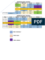 Horario 2022