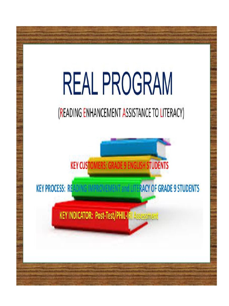 REAL PROGRAM (Reading Intervention) | PDF | Clock | Human Nose