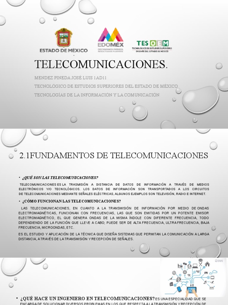 Fundamentos de Telecomunicaciones y Medios | PDF | Red de computadoras ...