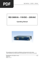 5.1.3 Operating Manual - RDI 3000VA-110VDC-230VAC
