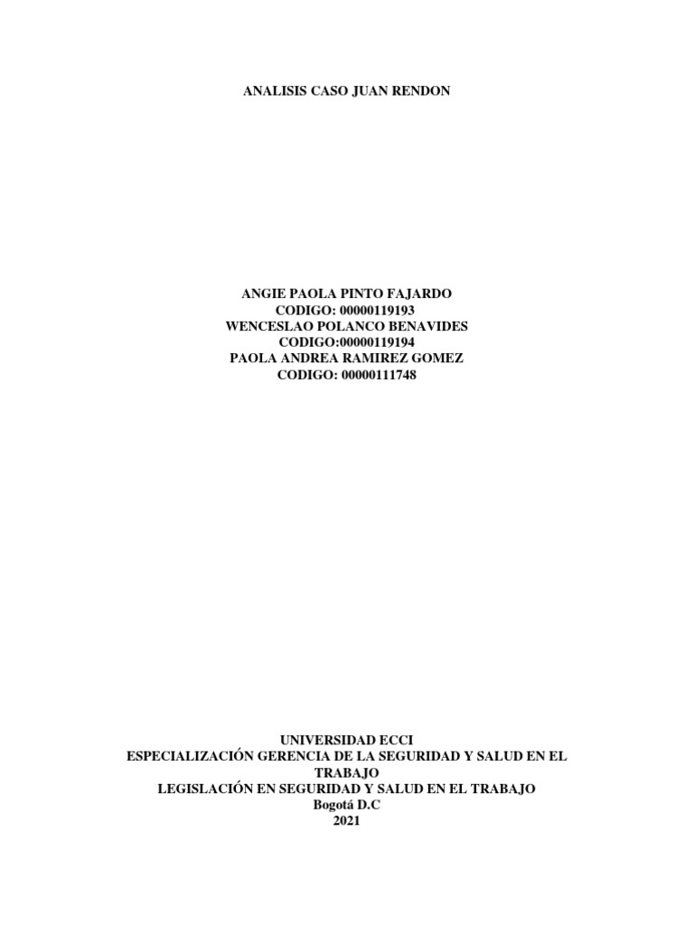 Actividad 2 Caso Juan Rendon | PDF | Multa (pena) | Derecho laboral