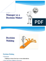 Manager as a Decision Maker
