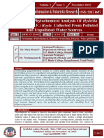 International Journal of Informative & Futuristic Research: Verticillata (L.F.) Royle. Collected From Polluted