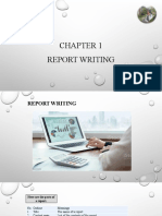 1st Report Writing
