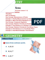 Lesson Presentation Line Segments and Distance