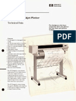 DesignJet MonochromeInkjet TechData 5091-3357 6pages Mar92