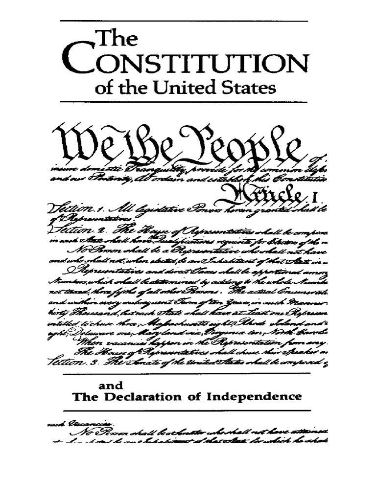 US Constitution | PDF | United States Senate | Presidents Of The United ...