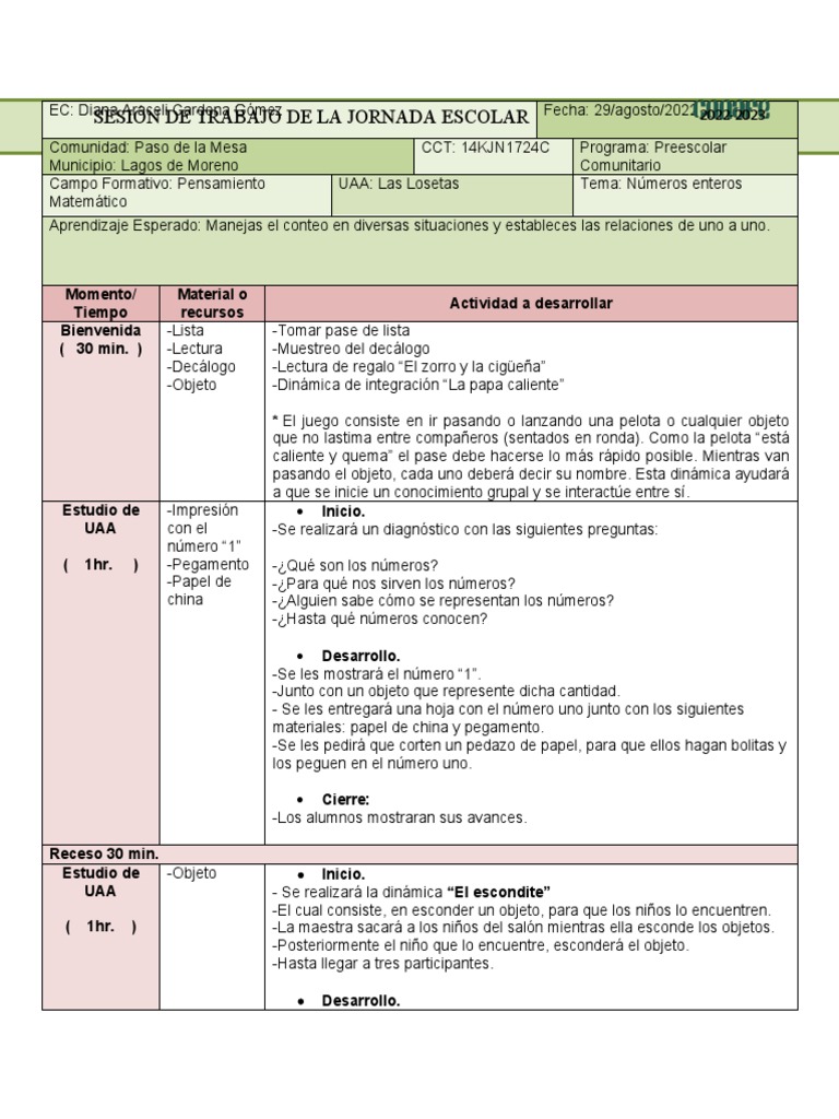 Planeaciones | PDF | Educación de la primera infancia