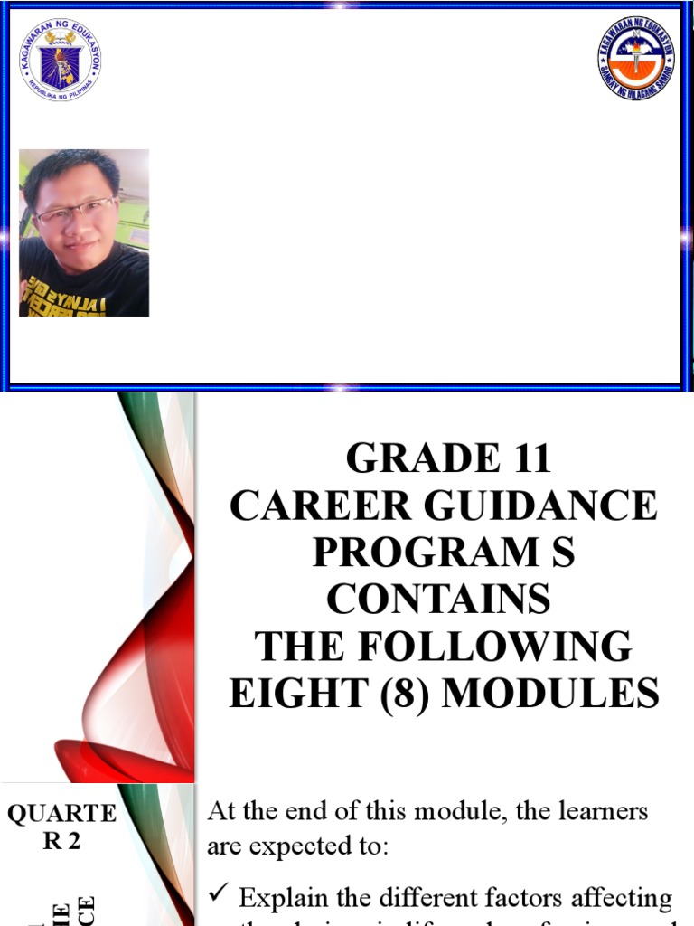 Career Guidance Training Modules Overview | PDF | Learning | Curriculum
