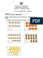 Grade 1 Project An Assessment Tool (Post Test-Tagalog)