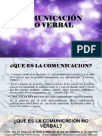 COMUNICACIÓN NO VERBAL (Presentacion)