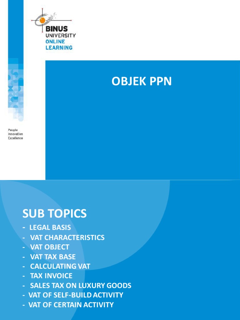 Ppt+5+ +Vat+Object | PDF
