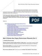 Materi IPA Kelas 8 Bab 4 Organ Pencernaan Manusia