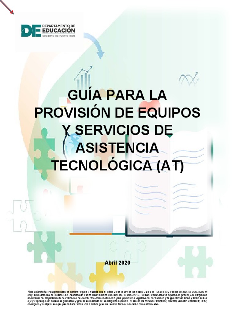 Guía para la provisión de equipos y servicios de asistencia tecnológica ...
