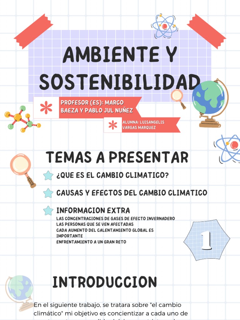 Cambio Climático: Causas y Efectos | PDF | Cambio climático | Gases de ...