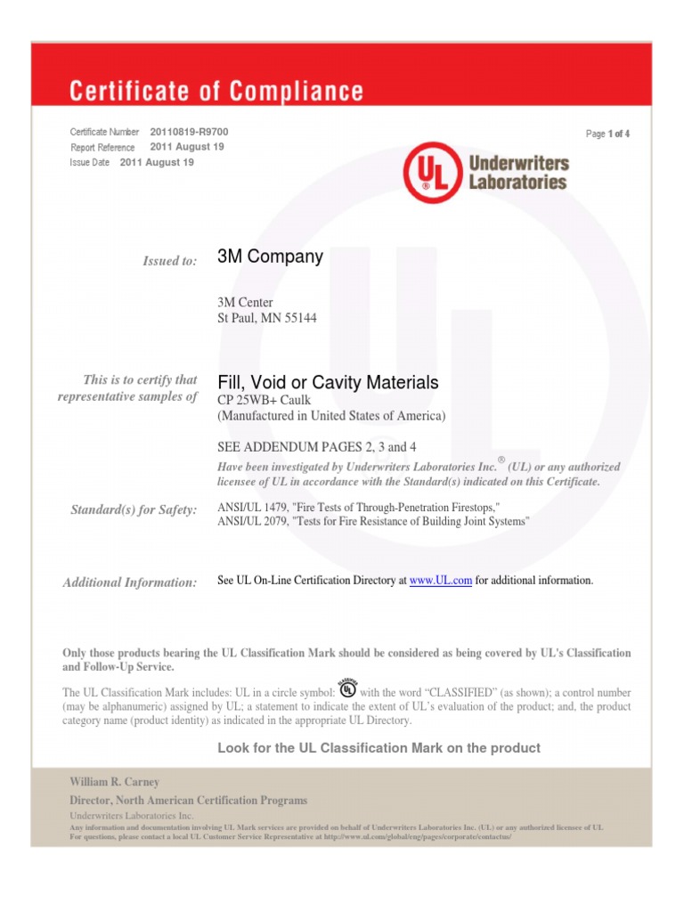 UL CertComplianceCP25WB+ | PDF | Safety