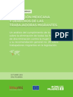 Legislación Mexicana y Derechos de Las Trabajadoras Migrantes
