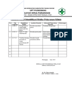 Analisis Hasil Identifikasi Risiko