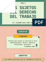 Tema 3 Los Sujetos Del Derecho Del Trabajo