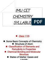 Cet Chemistry Syllabus