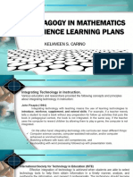 ICT - Pedagogy in Mathematics and Science Learning Plans
