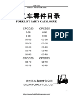 Dalian CPCD CPQD Forklift Truck Parts Catalog & Wiring Diagrams