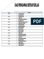 Jadual Kelas Pengawas