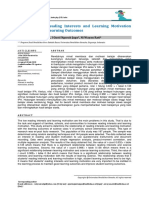 Correlation of Reading Interests and Learning Moti