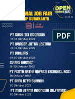 Jadwal Job Fair & Flyer