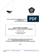 Dokumen - Tips - Soal Sistem Penerimaan Calon Taruna Baru Sipencatar Amg 2009 56198b97e9b58