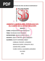 EL PSICOLOGO Investigador