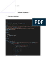 Web Programming - Codingan Pembuatan Form