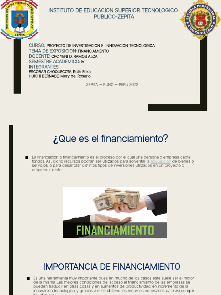 Tipos y Estructura del Financiamiento Empresarial | PDF | Business ...