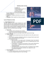 Anatomy and Physiology (Respiratory System)