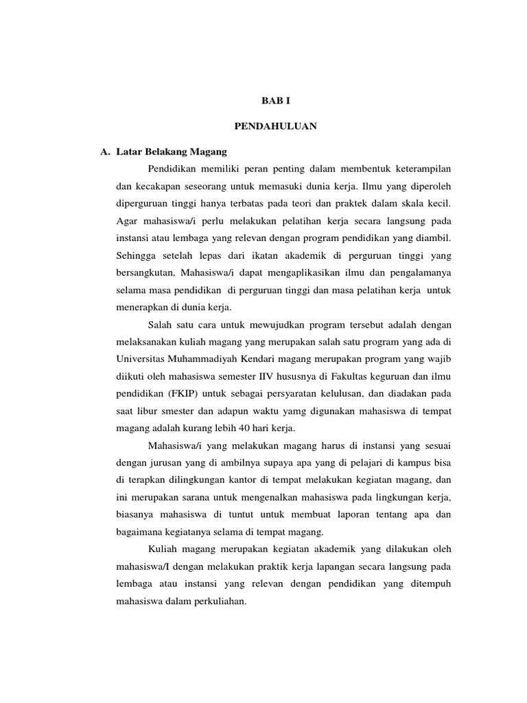 PDF Latar Belakang Laporan | PDF