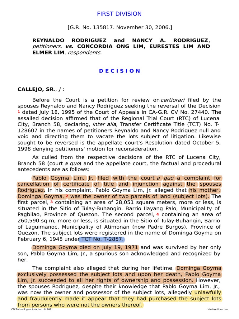 Petitioners Respondents PDF Intestacy Lawsuit