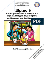 Filipino 8 SLMs 3rd Quarter Module 8.1